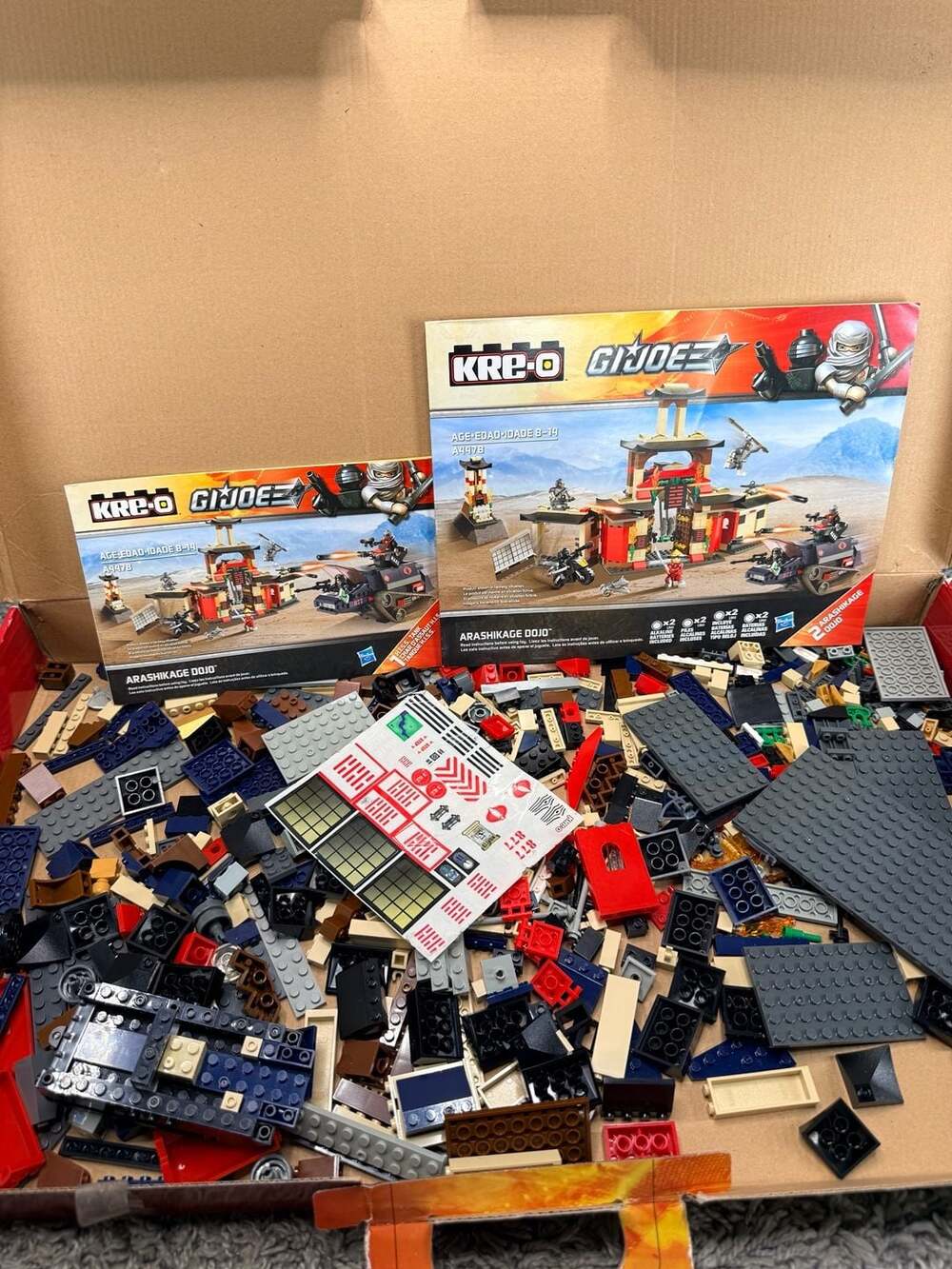 KRE-O G.I. Joe Arashikage Dojo Building Set A4478 with Instructions and Stickers